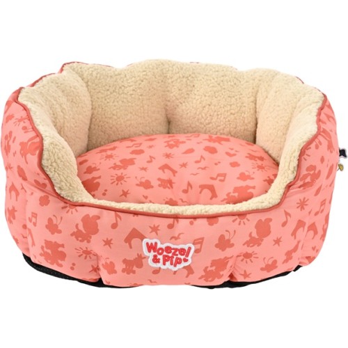 Woezel en Pip Mand Rond - Roze 60cm