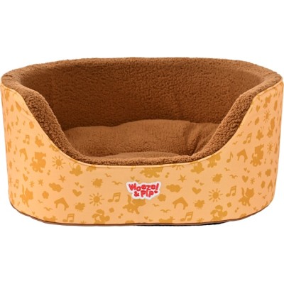 Woezel en Pip Slaapmand met Rand - Geel 70cm