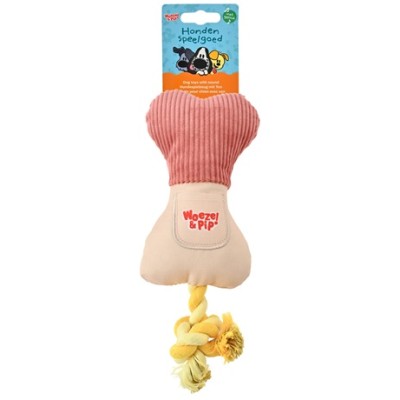 Woezel en Pip Snackbot met Touw - Roze 20cm