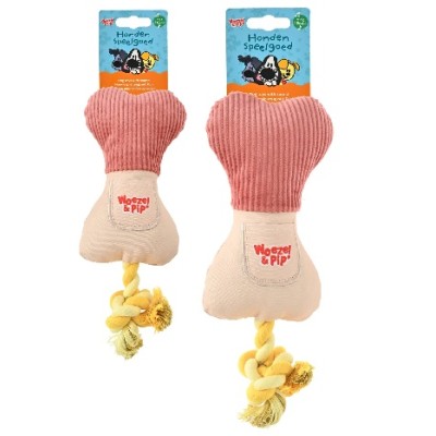 Woezel en Pip Snackbot met Touw - Roze 30cm